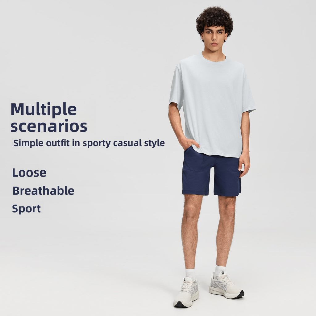 Knot & Curve Men's Lightweight Breathable Athletic Shorts with Pockets